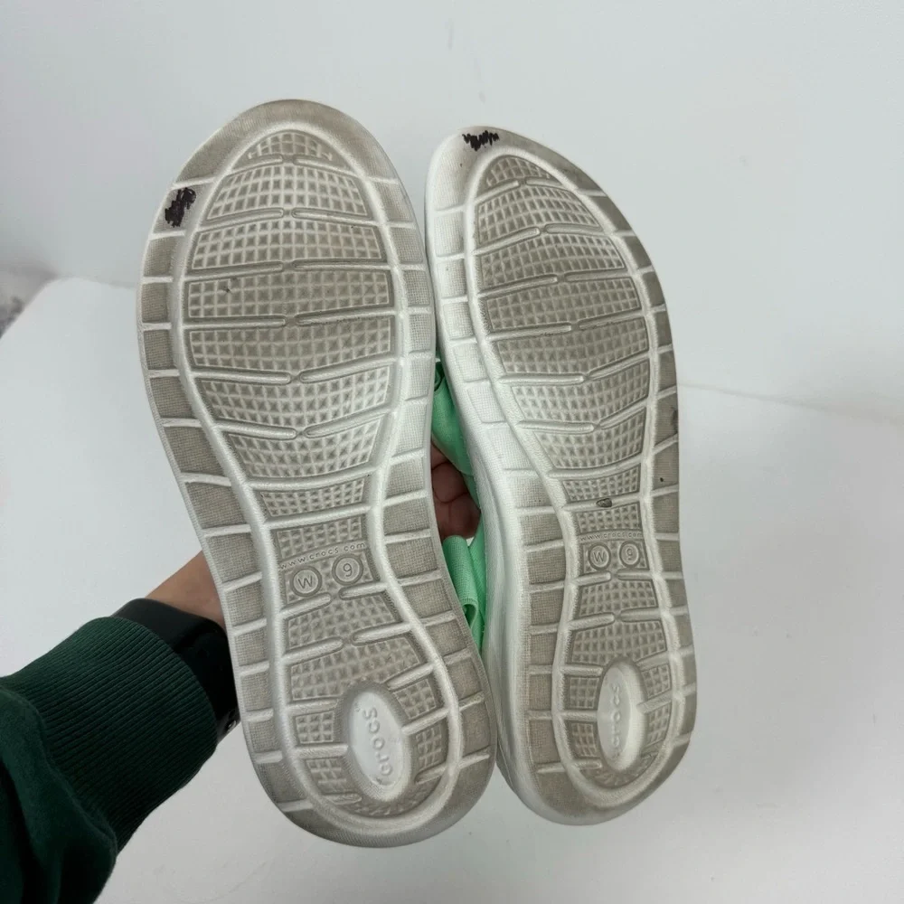 Crocs Lite Ride Green Open Toe Sandals Water Shoes Summer